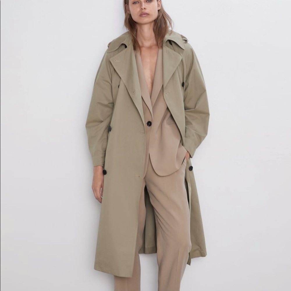 Zara oversized trench coat XS